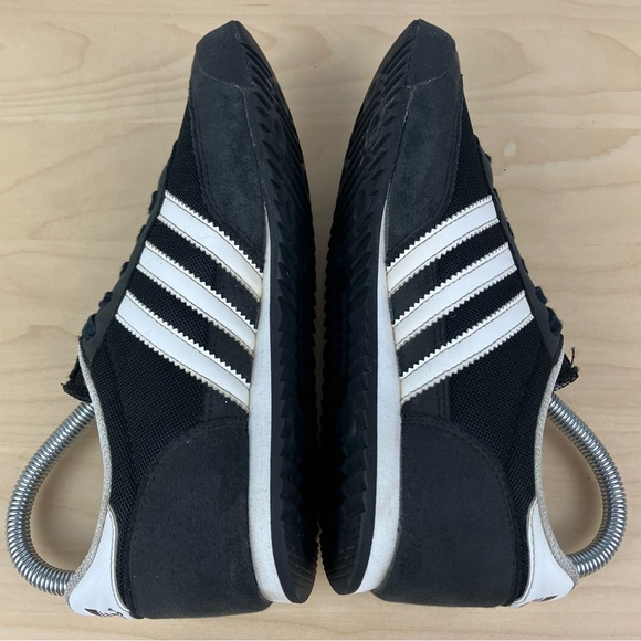 Adidas Youth Kids Size 5.0 (W6.0) Dragon Black & White Low Top Athletic Shoes - Picture 6 of 10